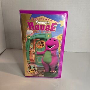 Barney - Come on Over to Barneys House (VHS, 2000) PURPLE CLAMSHELL Fast S/H